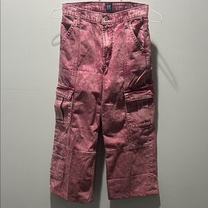 GAP Kids Burgundy Cargo Jeans
